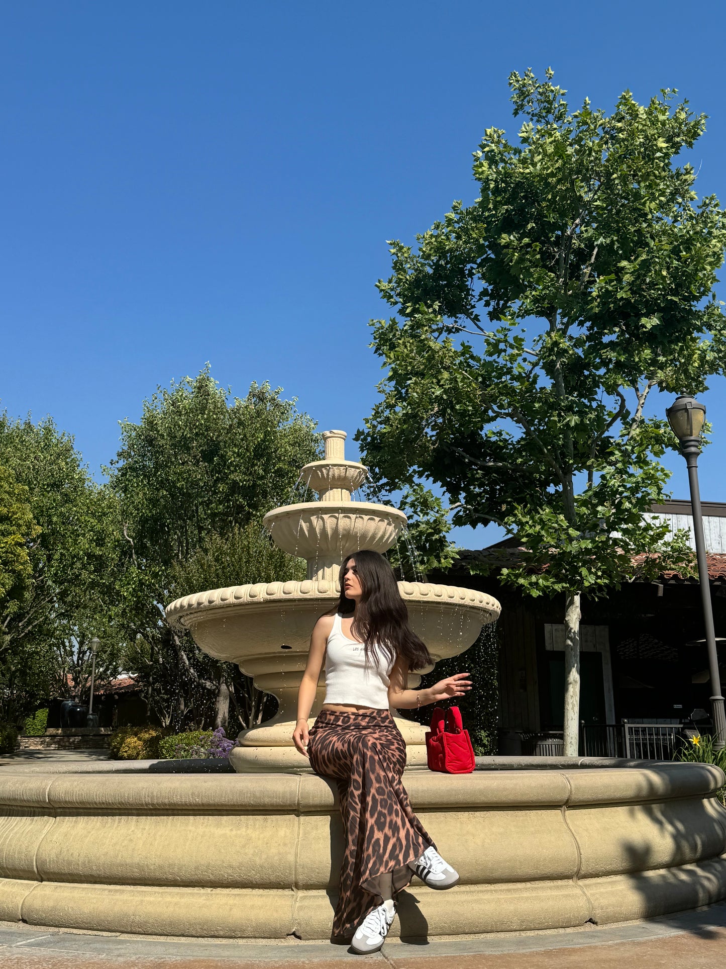 Light Leopard Maxi Skirt